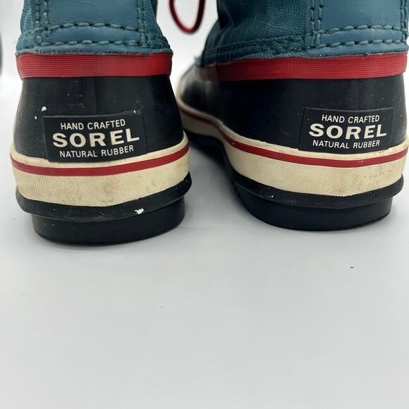 Sorel Winter Carnival Snow Boots Women’s 8 Blue Pink Waterproof Insulated - Picture 10 of 16